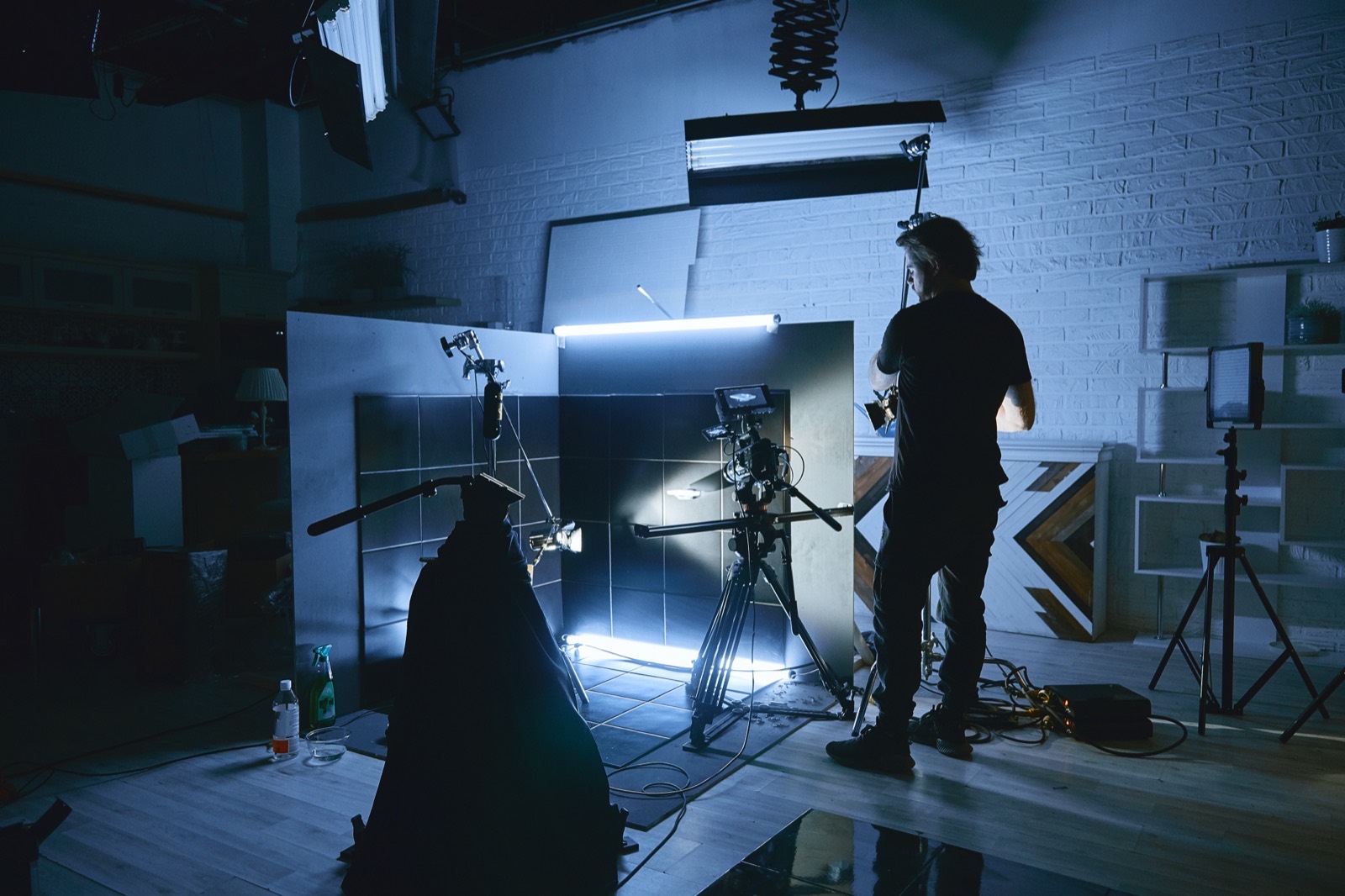 Coulisses d'une production vid&eacute;o en studio