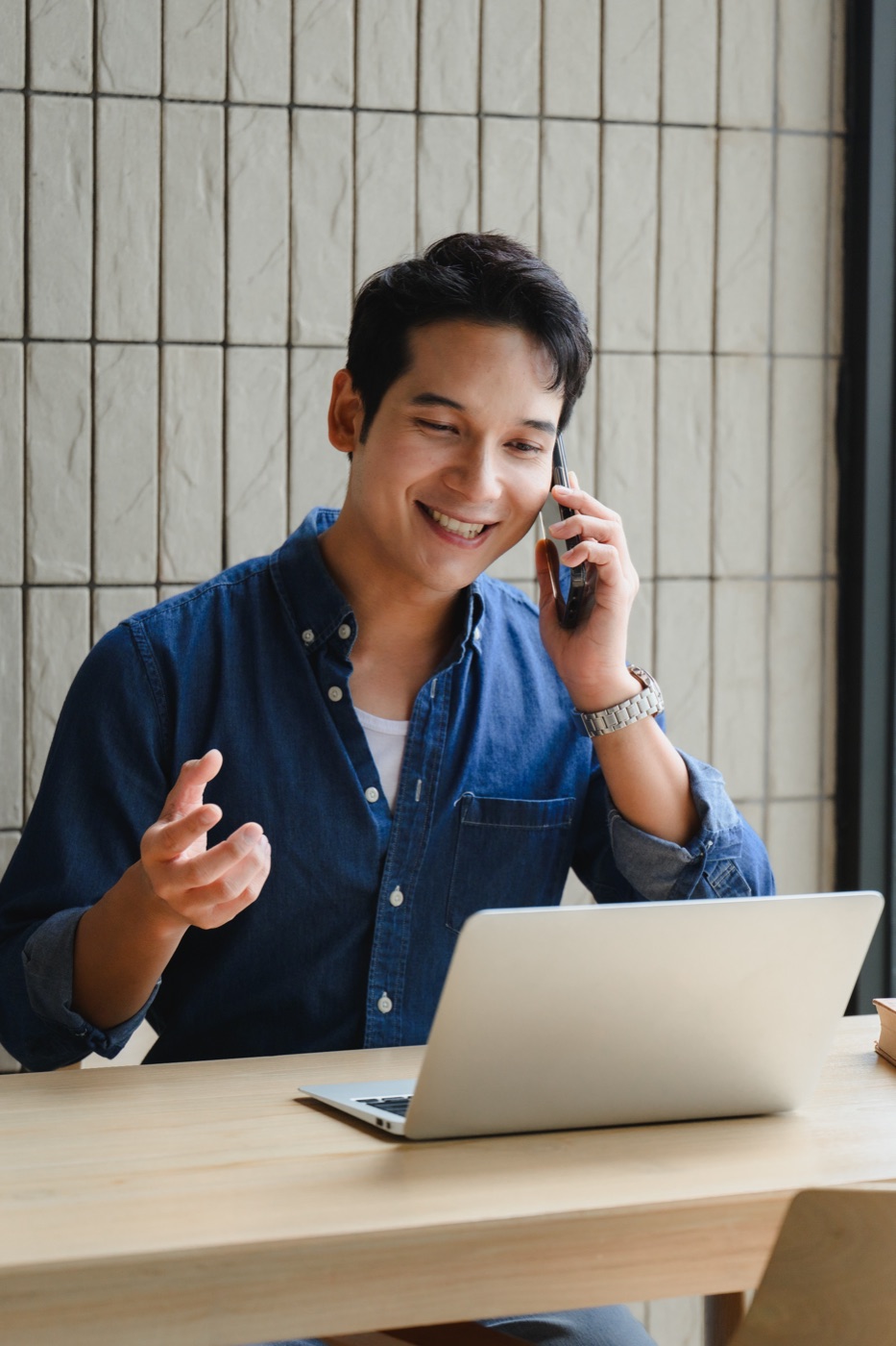 Échange téléphonique lors de l'appel découverte