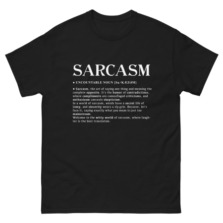 Sarcasm Enthusiast T-shirt
